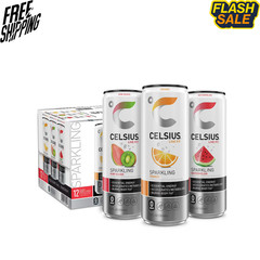 CELSIUS Sparkling Zero Sugar Energy Drink Variety Pack, 12 Cans