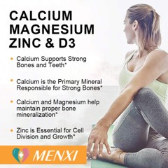 Calcium Magnesium Zinc + Vitamin D3 – Strong for Bone Health Muscle Improvement