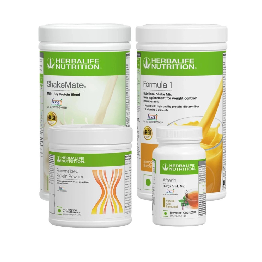 HERBALIFE COMBO SET (SHAKEMATE, MANGO, PROTEIN 200GM. AFRESH) LONG EXPIRY