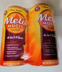 Metamucil Fiber 4-In-1 Psyllium Fiber Supplement Orange (55 Oz., 2 Pk.)Exp 03/28