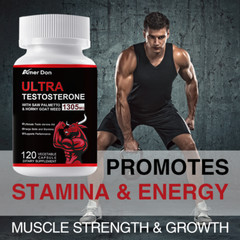 ULTRA Testosterone Booster Capsules – Libido, Energy, Muscle Growth Enhancer