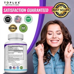 Toplux Nutrition 5-Type Collagen Peptides – Skin & Joint Relief, 1800mg, 90 Cap