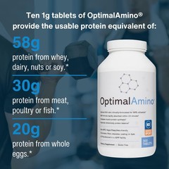 OptimalAmino Tablets (300 Count) | 99% Utilized 300 Count (Pack of 1)