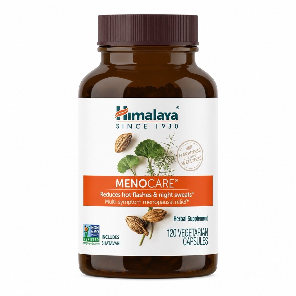Himalayan Menocare Menopause Support -Hot Flashes & Night Sweat Relief 120 Caps