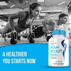 Aqua Sculpt Max+ Capsules, Max Strength, AquaSculpt Max Supplement (10 Pack)