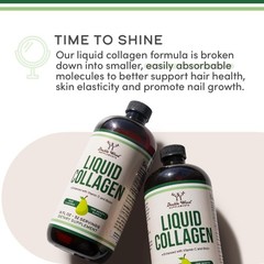 USA-Made Hydrolyzed Liquid Collagen with Pear Flavor – 32 Servings for Wellness
