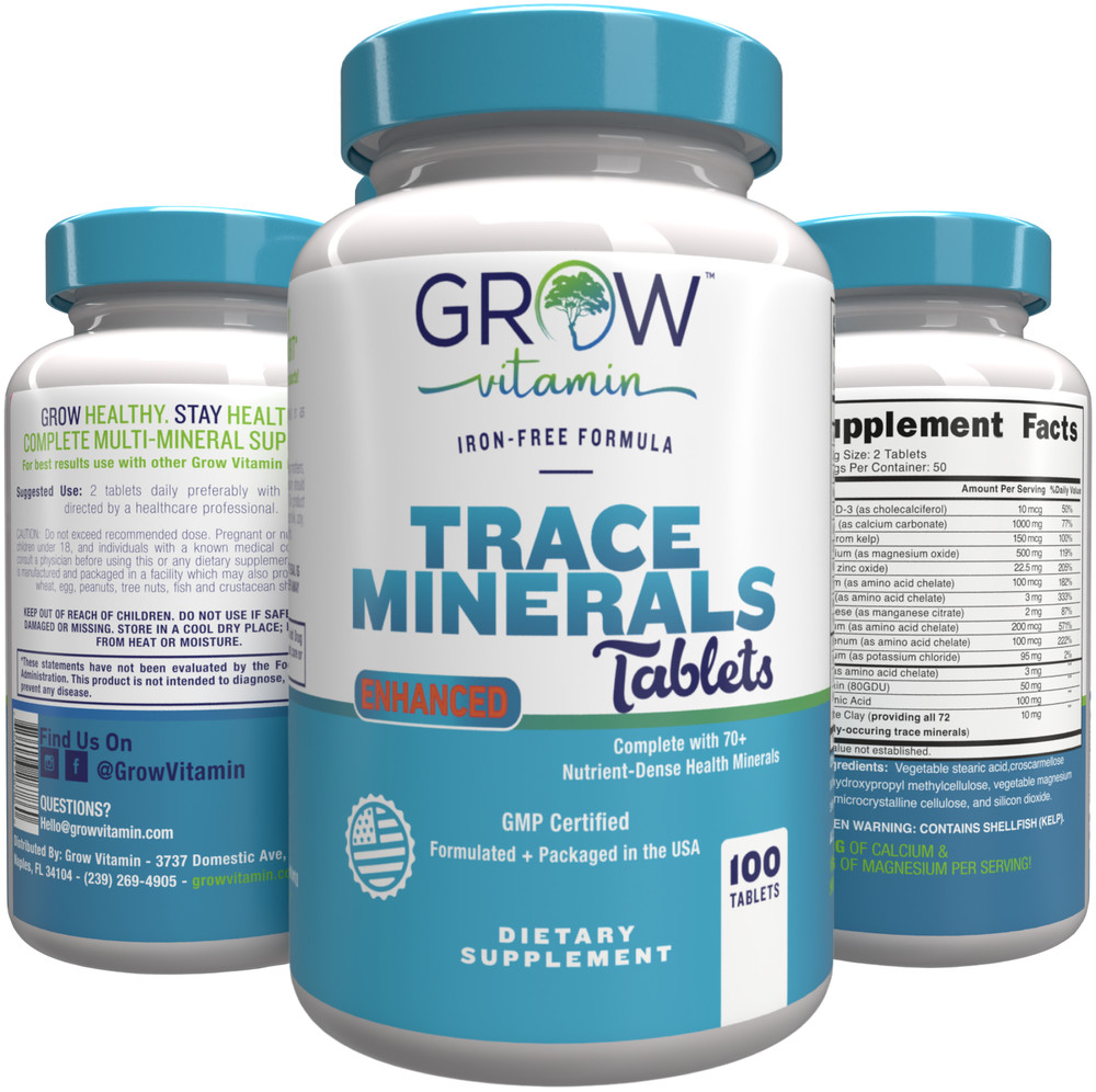 Mega Minerals Supplement Complete Mineral Complex W/ Calcium Magnesium Potassium