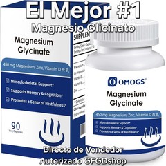 Glicinato De Magnesio Maxima Potencia Cápsulas Magnesio Natural Apoya La Salud