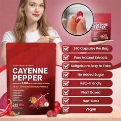 1 PCS Pepper Softgels Supplement, Assistances Leg VeinHeart and Blood Vessel