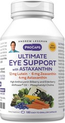 Comprehensive Eye Support Formula – 180 Softgels with Astaxanthin & Bilberry