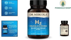 H2 Molecular Non Servings Supplement, 30 Dietary (30 Tablets), Hydrogen GMO, Glu
