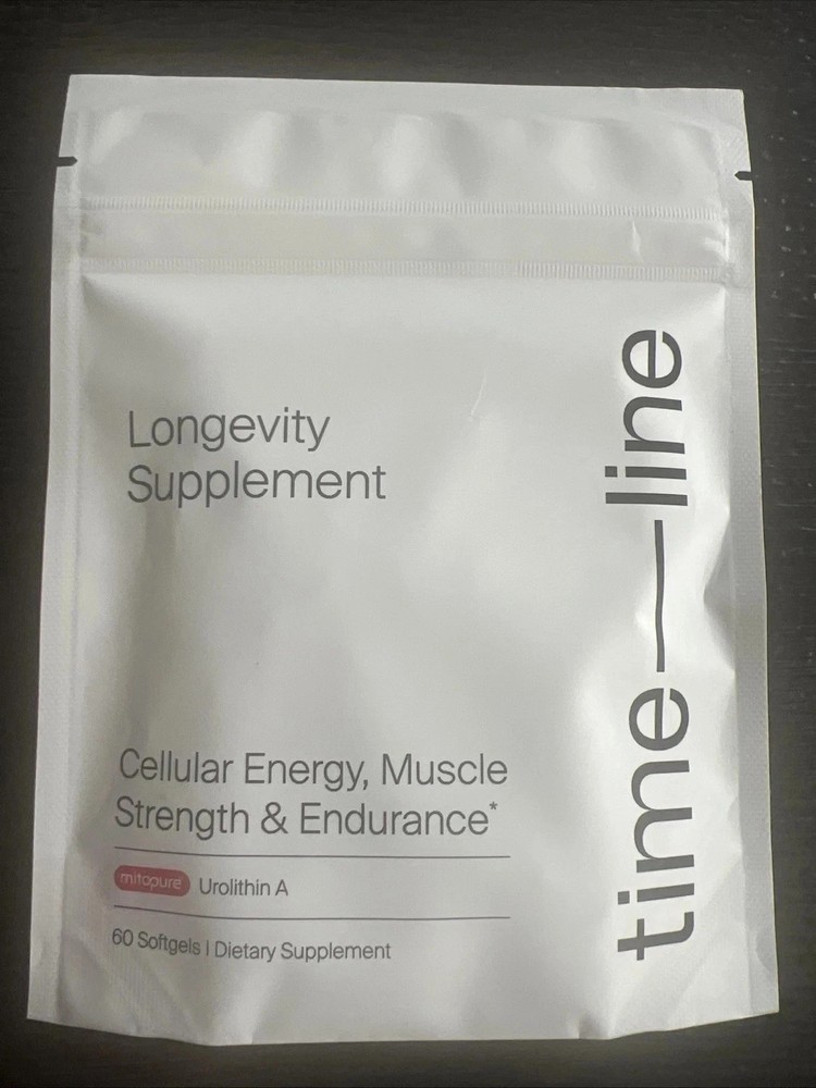 Time-Line Longevity Supplement Mitopure Urolithin A 60 Softgels Exp 11/2026 New!