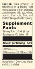 Standard Process – Zinc Test – 2 fl oz. (60 ml.)