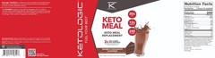 KetoLogic Keto Meal Replacement Shake Powder (Chocolate) (20 Servings)