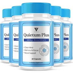 (5 Pack) Quietum Plus, Quietum Advanced Tinnitus Support (300 Capsules)
