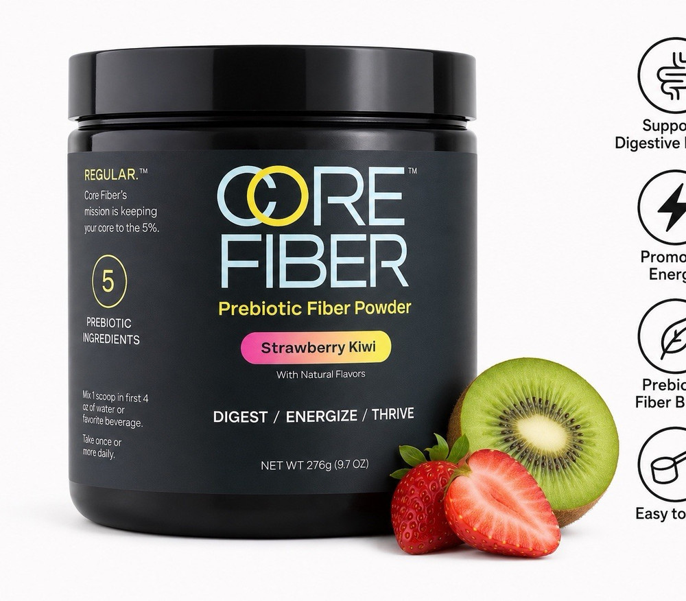Core Fiber Prebiotic Fiber Powder Digestive & Energy Support Easy Mix 9.7 oz