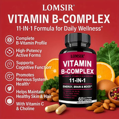 Methylated B Complex – Supports Energy, Mood & Nerve Health – 60 Capsules