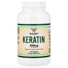 2 X Double Wood Supplements, Keratin, 120 Capsules (250 mg per Capsule)