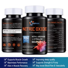 Nitric Oxide & Circulation Booster L-Arginine, L-Citrulline | Extra Strength