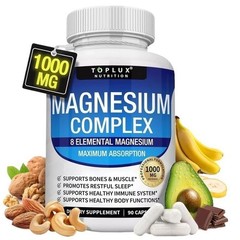 Advanced 1~2pack Magnesium 8 in 1 Complex 1000mg & Blood Sugar Blend Supplement