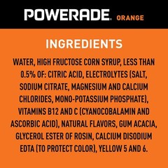 POWERADE Electrolyte Enhanced Orange Sport Drink, 20 fl oz, 8 Count Bottles