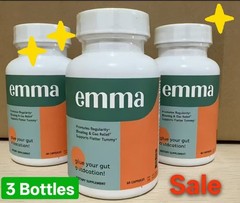 Emma Gut Relief – 3-Bottle Set (60 Caps Each) – Berberine, Resveratrol, Querceti
