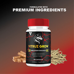 (3 Pack) Vitruz Grow Supplement, VitruzGrow Max Strength Capsules (180 Capsules)