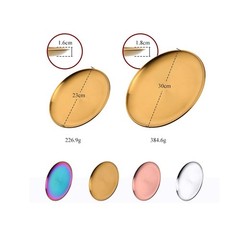 Buyer Star Stainless Steel Serving Rainbow Plates Reusable Metal Plates Dinne…