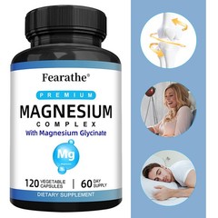 Magnesium Glycinate & Oxide Blend,Supports Relaxation & Daily Wellness,3 bottle