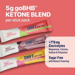 Real Ketone Shift Variety 30 Packets Cherry, Raspberry, watermelon EXP 03/2028+