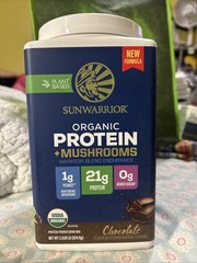 SunWarrior Organic Protein+Mushrooms Choco Exp. 1/13/28