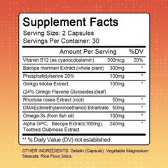 Brain Supplements & Nootropics – Memory Focus Mental Concentration Booster Caps
