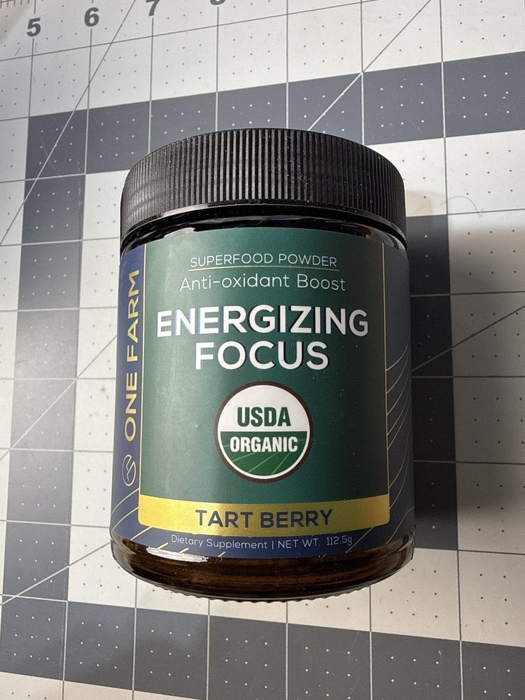 One Farm Energizing Focus Tart Berry Superfood Powder Organic 112.5g NEW