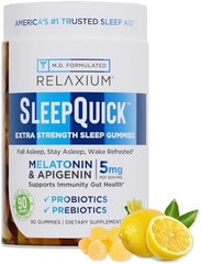 Relaxium SleepQuick Gummies Melatonin Probiotic Lemon 90 Gummies