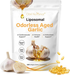 Aged Garlic Extract 7500Mg Odorless Organic Garlic Supplements 2 Years Aged Ga
