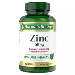 Nature’s Bounty Zinc 50 mg 400 Tablet Support Immume System EXP 02/2026