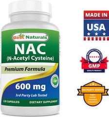 2 Pack Best Naturals NAC – n-acetyl cysteine – 600 mg 120 Capsules