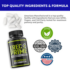 (5 Pack) Erec Prime Formula for Male Virility, Male Performance (300 Capsules))