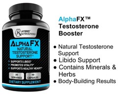 AlphaFX Men’s Testosterone Booster, Estrogen Blocker, Energy, Libido, 90 Capsule