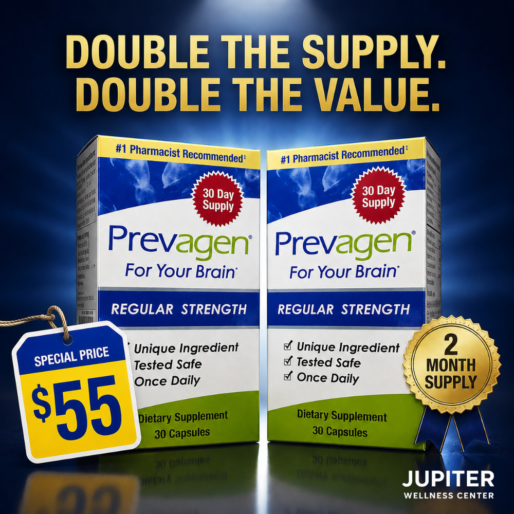 2 Bottles – PREVAGEN Regular Strength Memory & Focus, 30 CT – Brand New Shipment