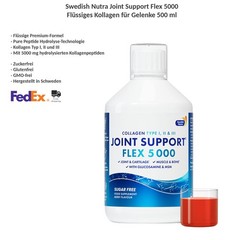 Swedish Nutra Joint Support Flex 5000 Liquid Collagen Drink with MSM 500ml