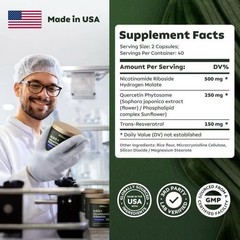 900mg Liposomal Nicotinamide Resveratrol Anti-Aging Energy