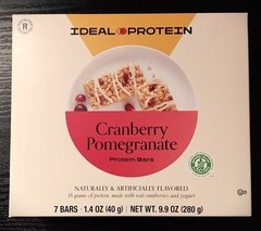 Ideal Protein Cranberry Pomegranate Bars 1 Box (7 Servings) BB 09/26 FREE SHIP