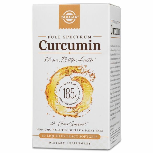 Solgar Full Spectrum Curcumin Softgel Capsule – 60 Servings 08/26