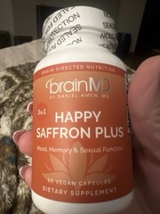 BrainMD Happy Saffron Plus Capsules 90ct Saffron Flower Extract