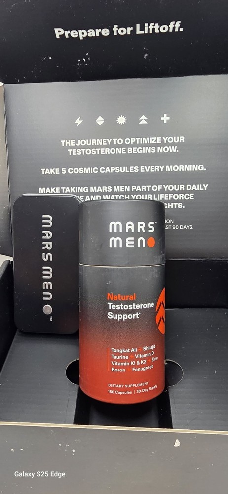 MARS-MEN Natural Testo Support 150ct – 1 Month Supply! *AUTHENTIC!* 💪