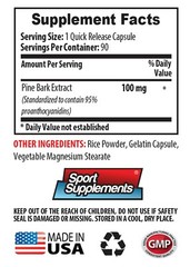 weight loss herbs, PINE BARK EXTRACT 100MG, rich in vitamins and minerals 2B