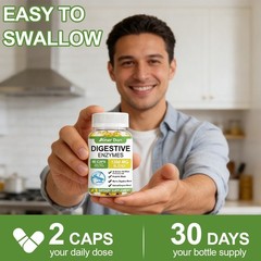 Digestive Enzymes w/ Prebiotic & Probiotics, Gas, Constipation & Bloating Relief