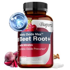 Nitric Oxide Max with Beet Root+ 120pcs -Boosts Muscle, Energy,Blood Circulation