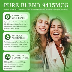 Liquid Vitamin B12 Drops | Methylcobalamin | Energy Boost & High Absorption